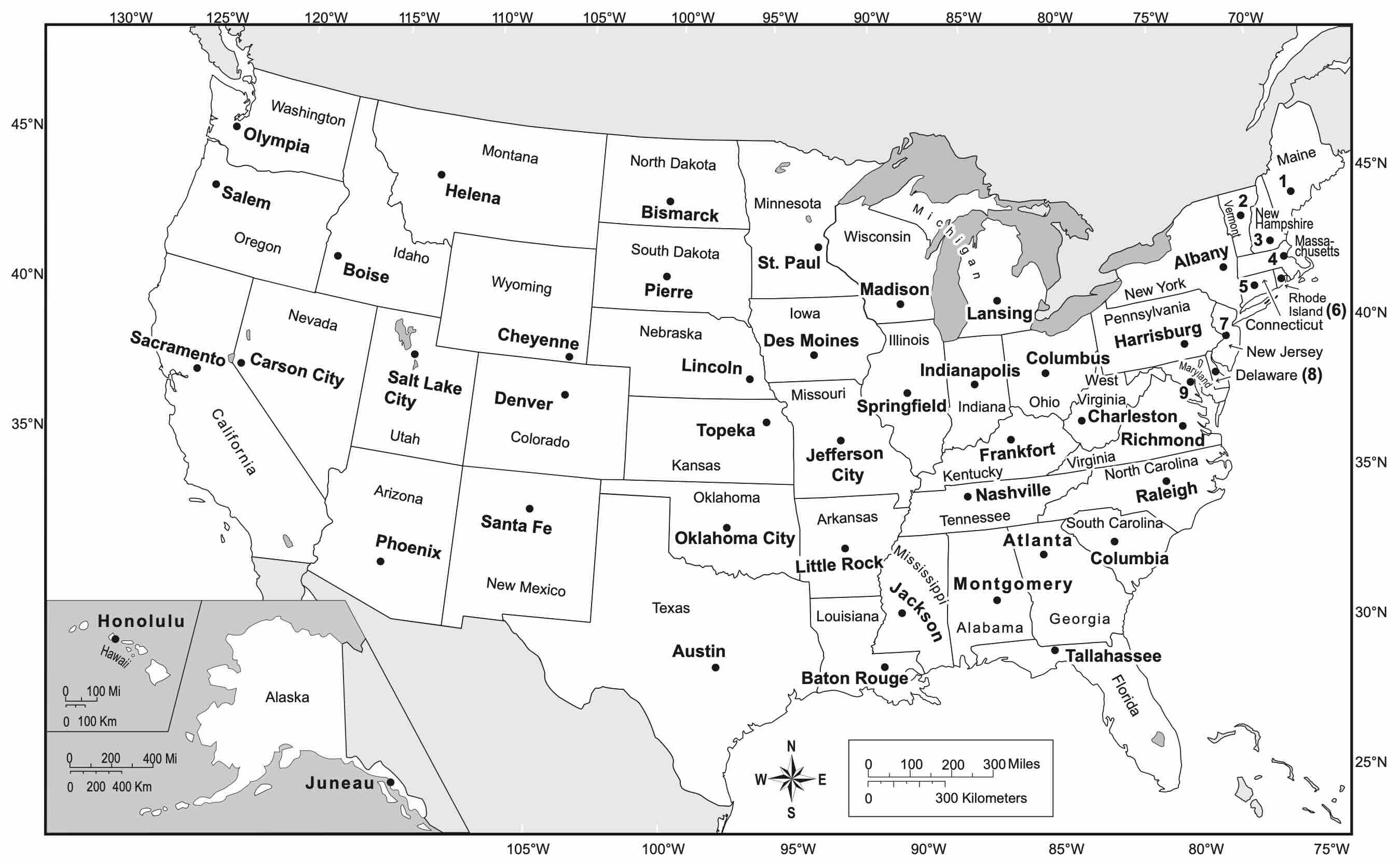 USA map